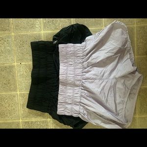 Free people way home shorts BUNDLE lilac and black